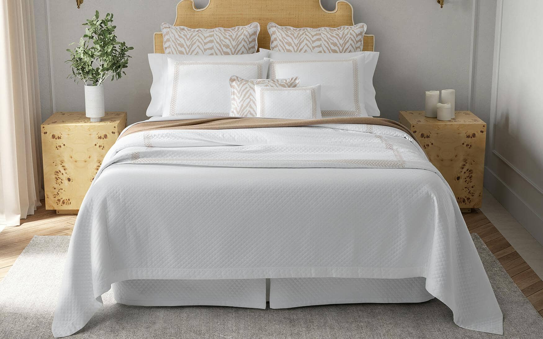 Astor Braid Matelassé Sham