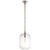 Barrett Medium Knurled Pendant with White Glass