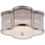 Basil Small Flush Mount with Frosted Glass