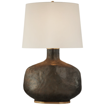 Beton Large Table Lamp with Linen Shade