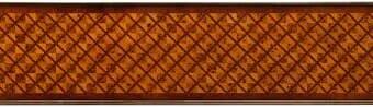 Burl Lattice Parquetry, Brass Mounted Console Table