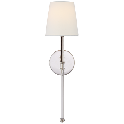 Camille Sconce in Polished Nickel with Natural Paper Shade