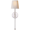 Camille Sconce in Polished Nickel with Natural Paper Shade