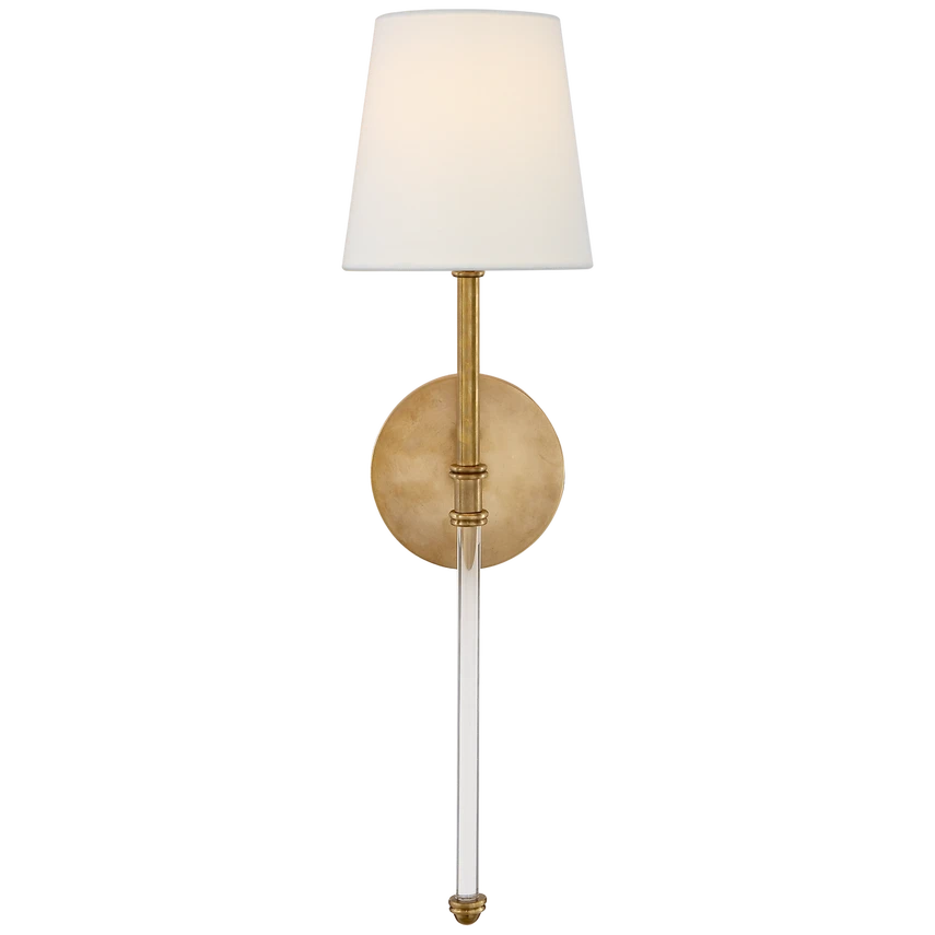 Camille Sconce with Linen Shade