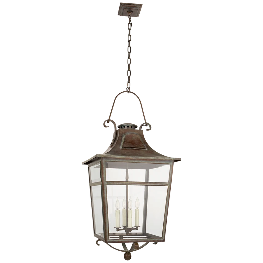 Carrington Large Lantern with Clear Glass
