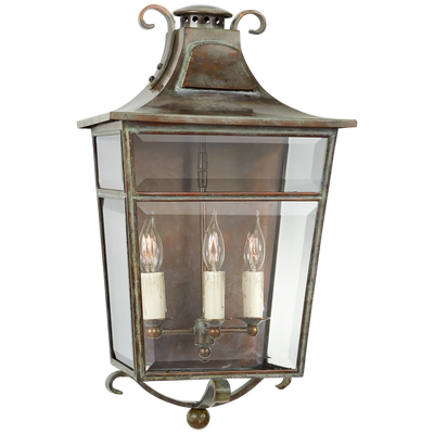 Carrington Medium Sconce with Clear Glass