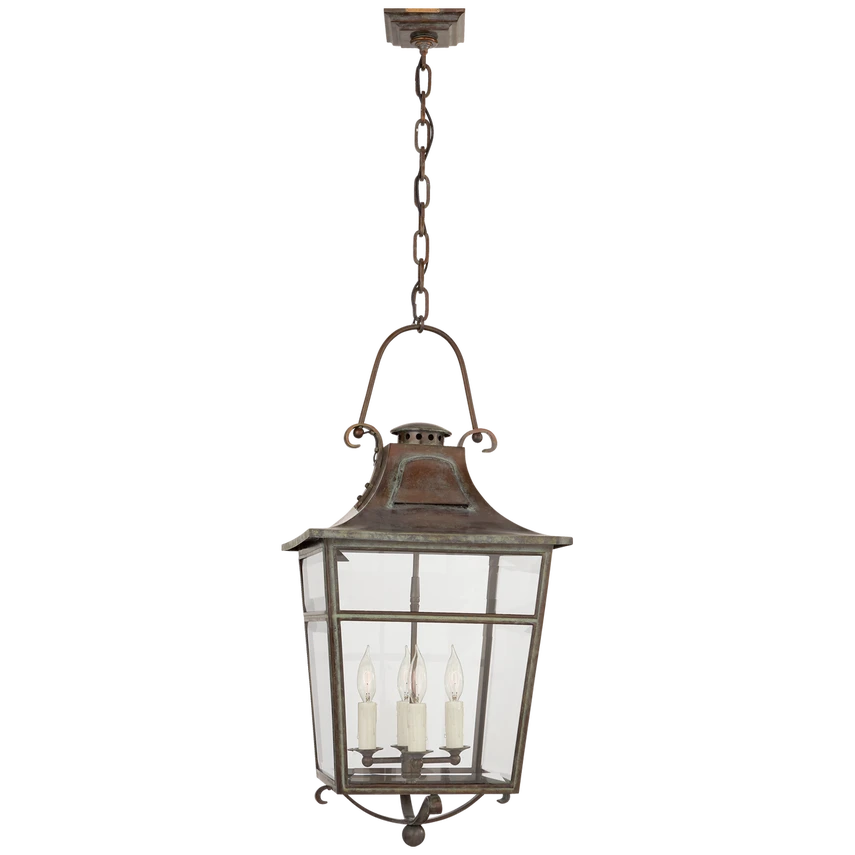 Carrington Small Lantern with Clear Glass