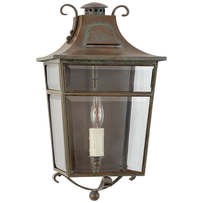 Carrington Small Wall Lantern with Clear Glass