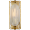 Castle Peak Small Bath Sconce with Clear Textured Glass