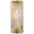 Castle Peak Small Bath Sconce with Clear Textured Glass