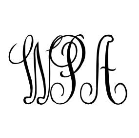 Cereal Bowl in Light Blue and Gold Ultra-White with Signature Gold Monogram