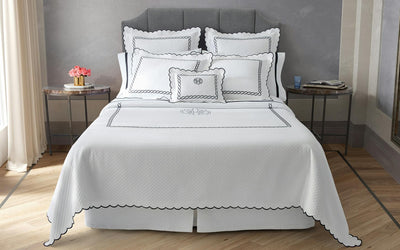 Classic Chain Scallop Matelassé Coverlet