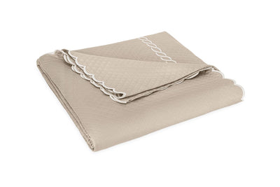 Classic Chain Scallop Matelassé Coverlet