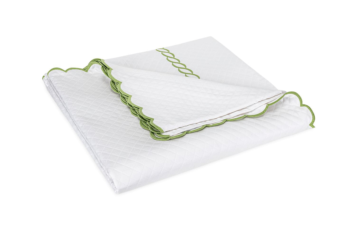 Classic Chain Scallop Matelassé Coverlet