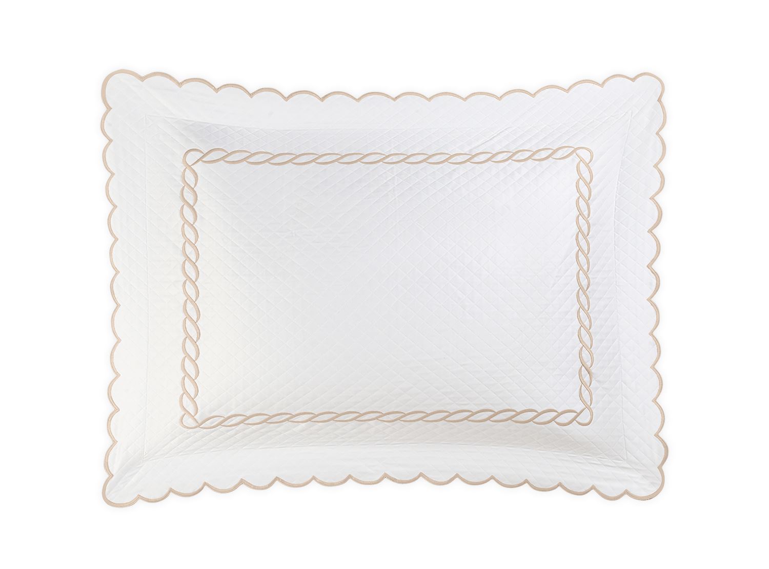 Classic Chain Scallop Matelassé Sham