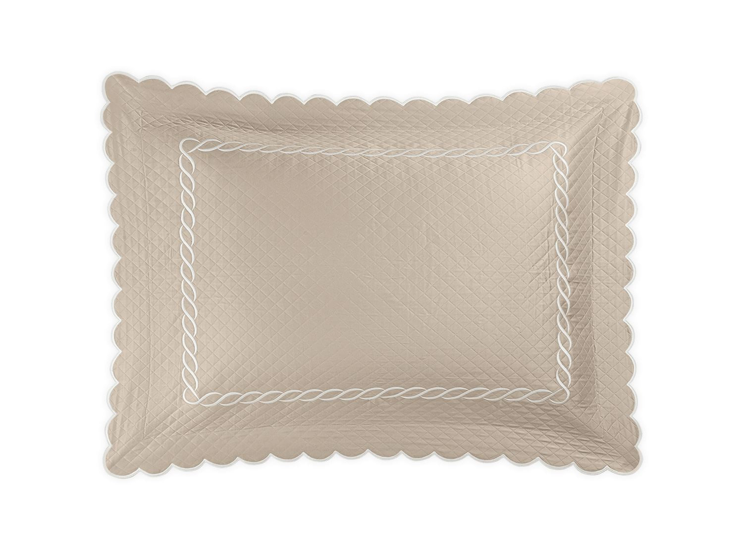 Classic Chain Scallop Matelassé Sham