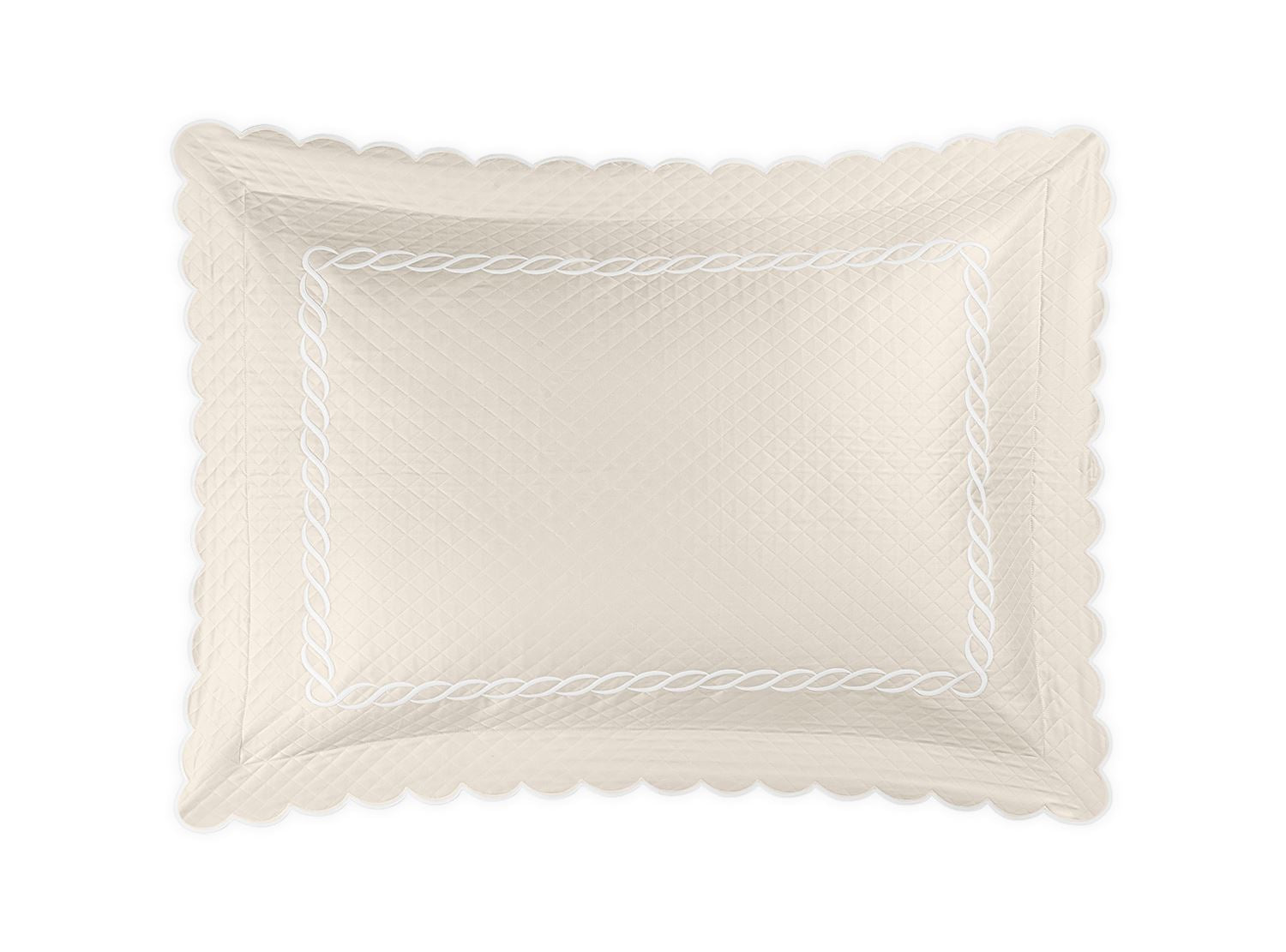 Classic Chain Scallop Matelassé Sham