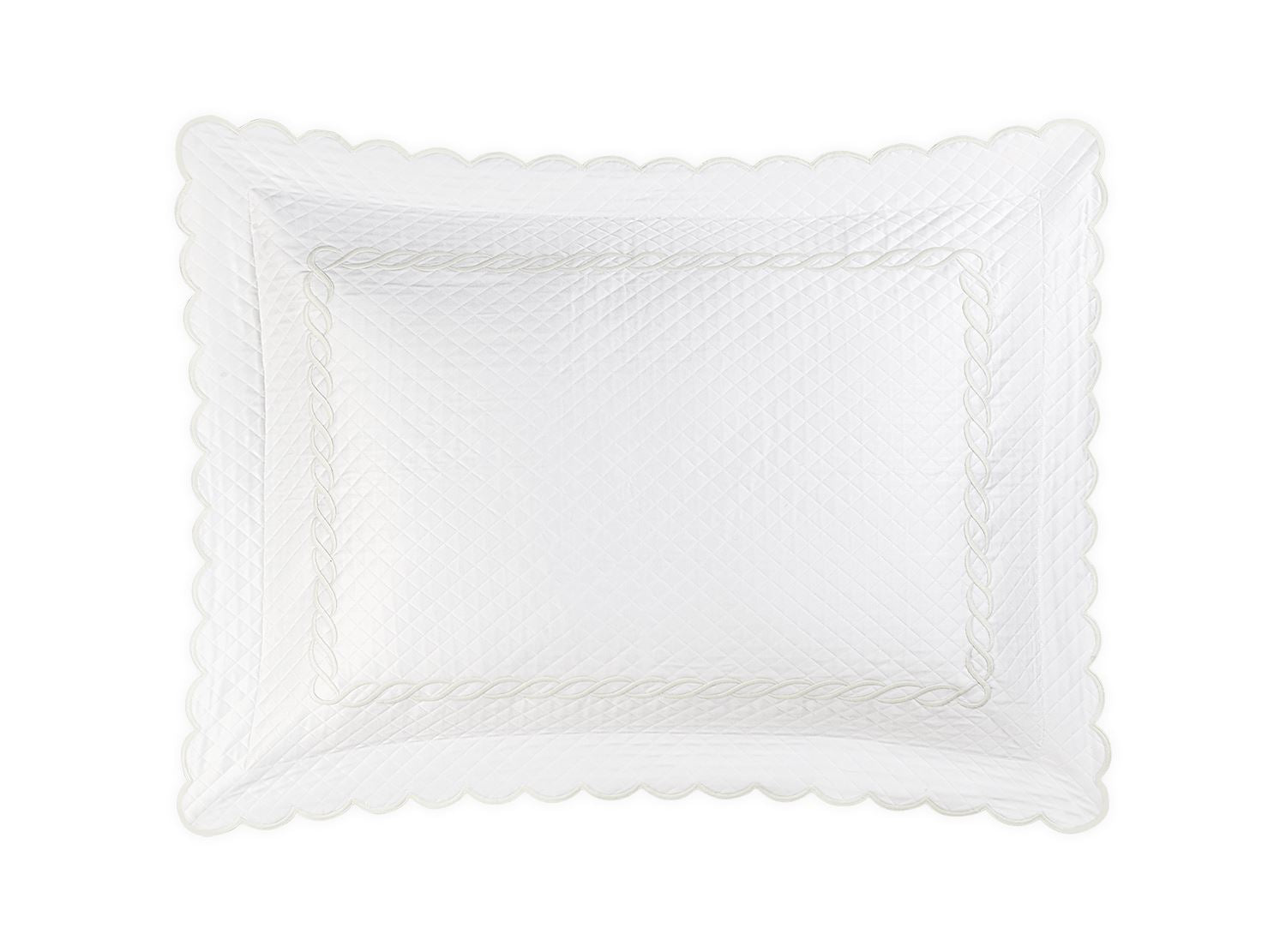 Classic Chain Scallop Matelassé Sham