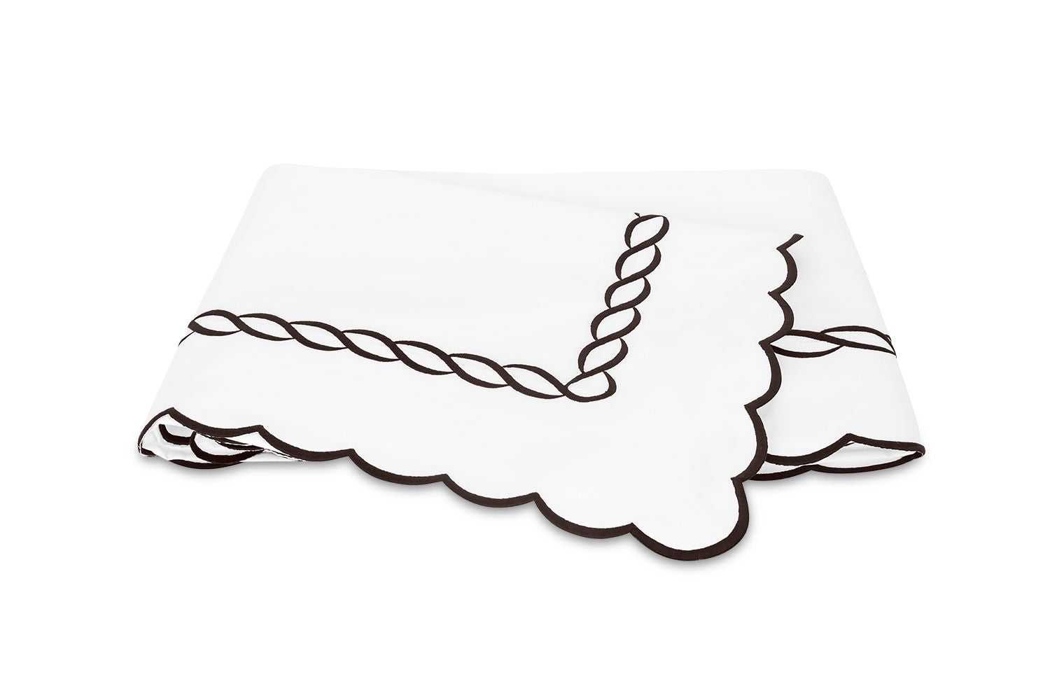 Classic Chain Scallop Pillowcase Pair
