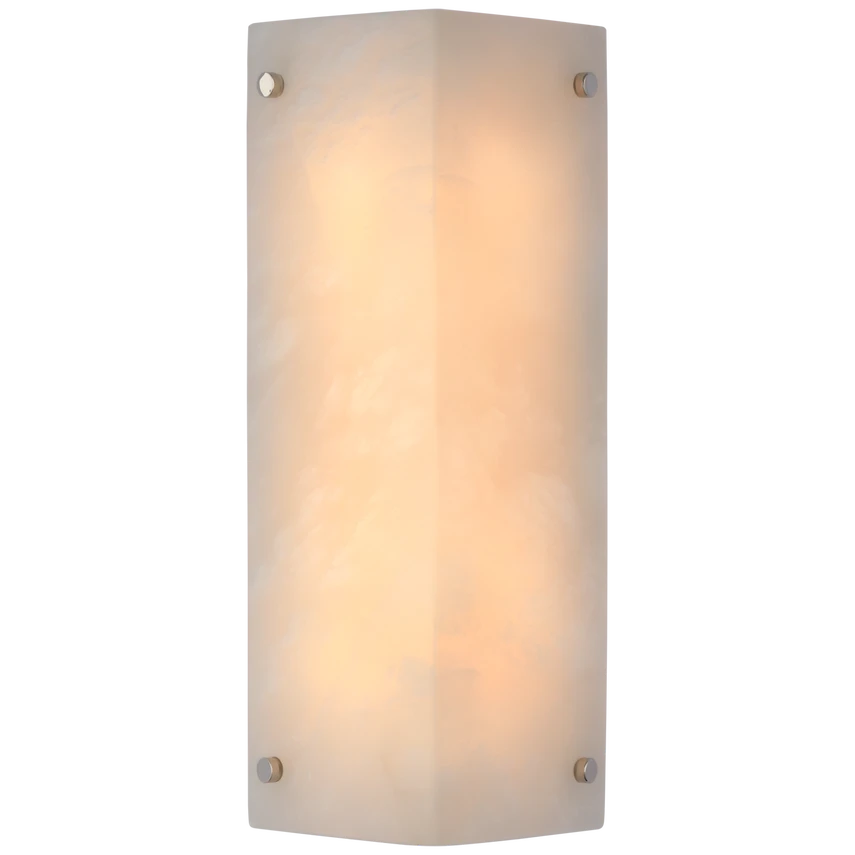 Clayton Wall Sconce in Alabaster and Hand-Rubbed Antique Brass