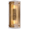 Clayton Wall Sconce in Alabaster and Hand-Rubbed Antique Brass