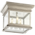Club Small Square Flush Mount with Clear Glass