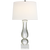 Contemporary Balustrade Table Lamp with Linen Shade