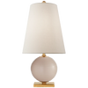Corbin Mini Accent Lamp with Cream Linen Shade