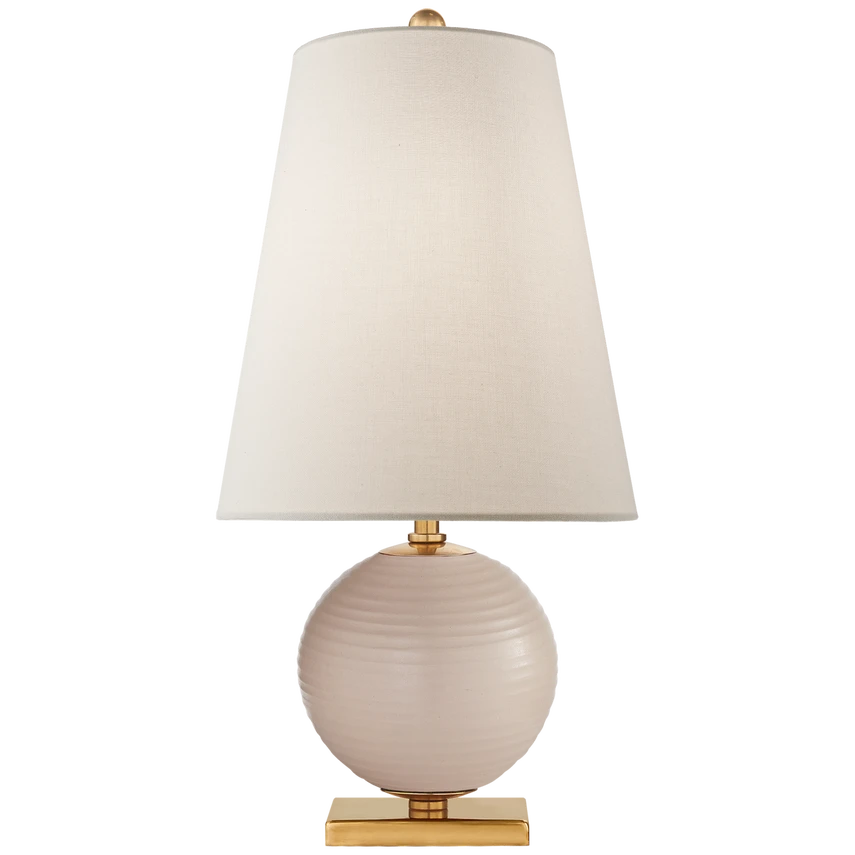 Corbin Mini Accent Lamp with Cream Linen Shade