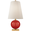 Corbin Mini Accent Lamp with Cream Linen Shade