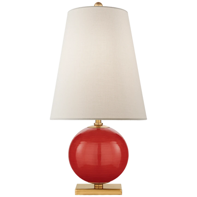 Corbin Mini Accent Lamp with Cream Linen Shade