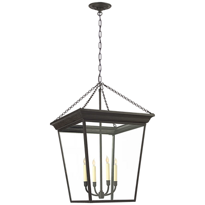 Cornice Large Lantern with Clear Glass
