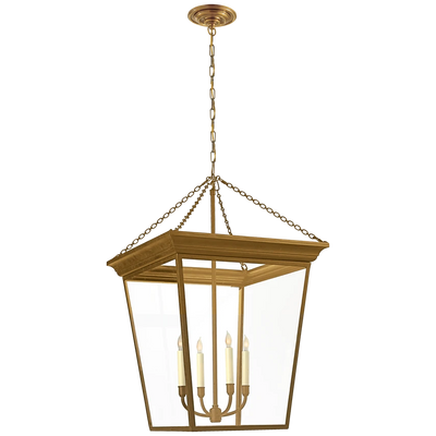 Cornice Large Lantern with Clear Glass