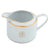 Creamer in Light Blue and Gold Ultra-White with Signature Gold Monogram