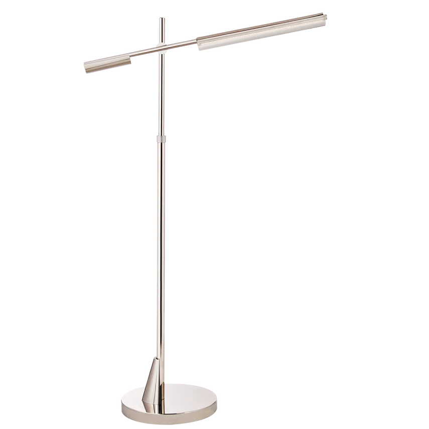 Daley Adjustable Floor Lamp with Clear Acrylic Shade
