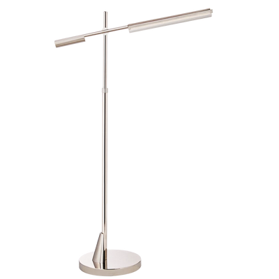 Daley Adjustable Floor Lamp with Clear Acrylic Shade