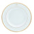 Dinner Plate in Ultra-White with Signature Gold Monogram
