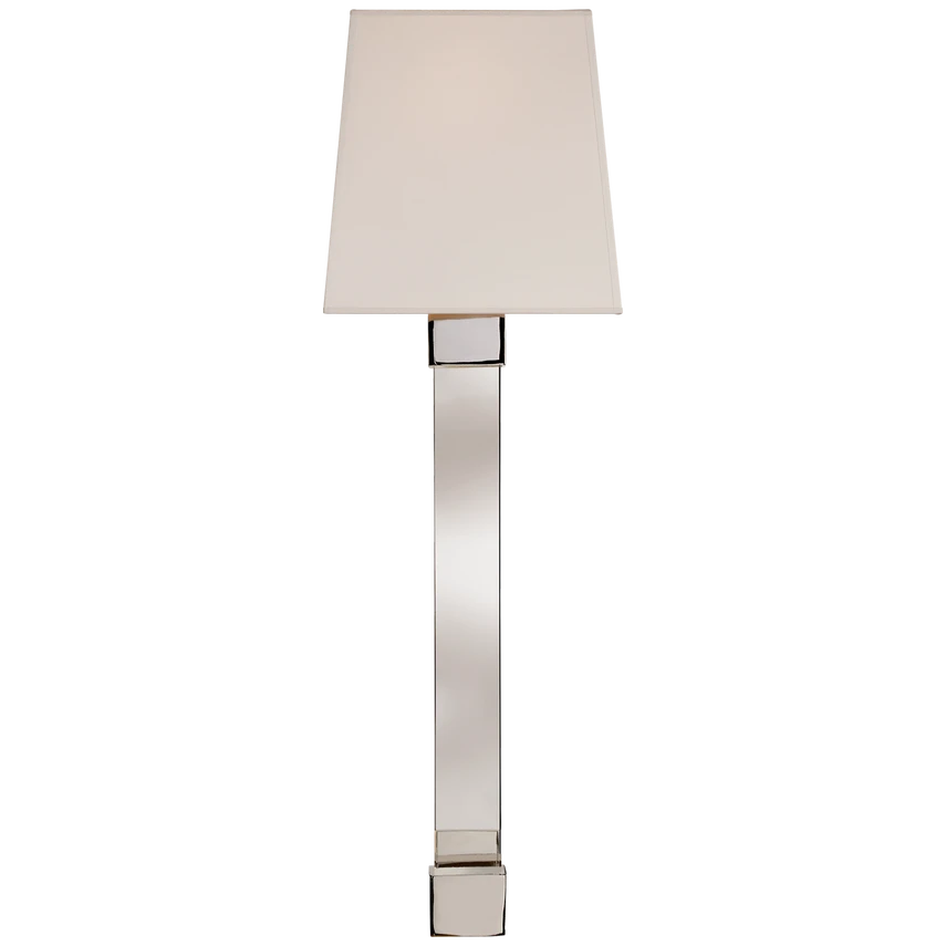 Edgar Large Sconce with Silk Shade