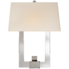 Edwin Double Arm Sconce with Silk Shade