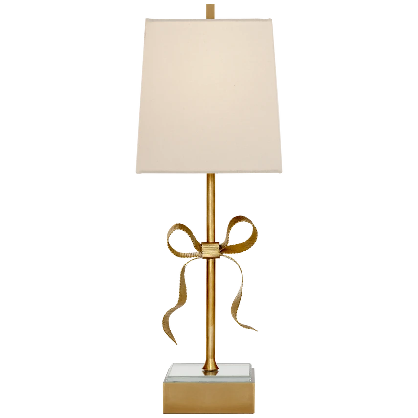 Ellery Gros-Grain Bow Table Lamp with Shades