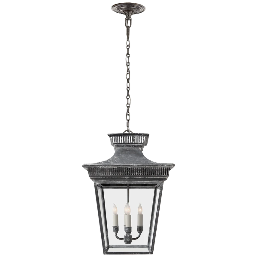 Elsinore Medium Hanging Lantern with Clear Glass