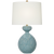 Gannet Table Lamp in Blue Lagoon with Linen Shade