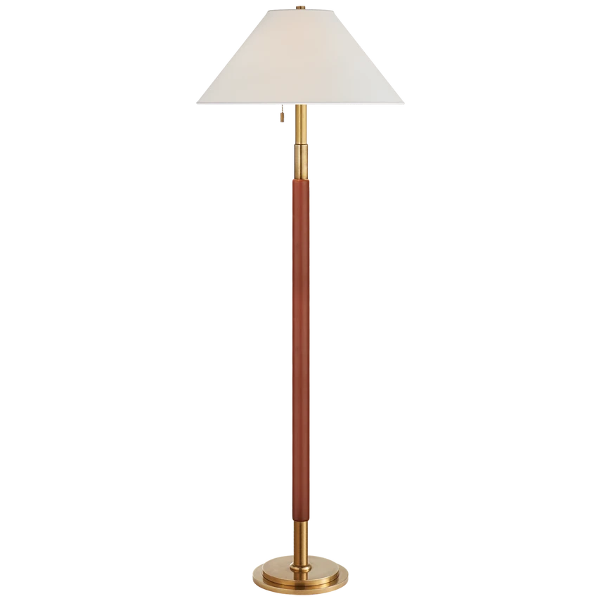 Garner Floor Lamp with Percale Shade