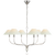 Griffin Extra Large Tail Chandelier with Linen Shades