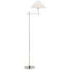 Hackney Bridge Arm Floor Lamp with Linen Shade