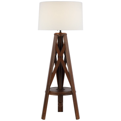 Holloway XL Tripod Floor Lamp with White Parchment Shade