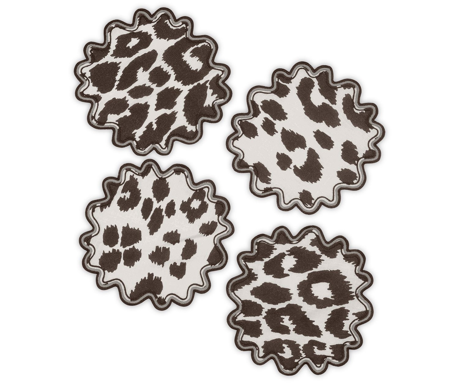 Iconic Leopard Cocktail Napkin - set of 4