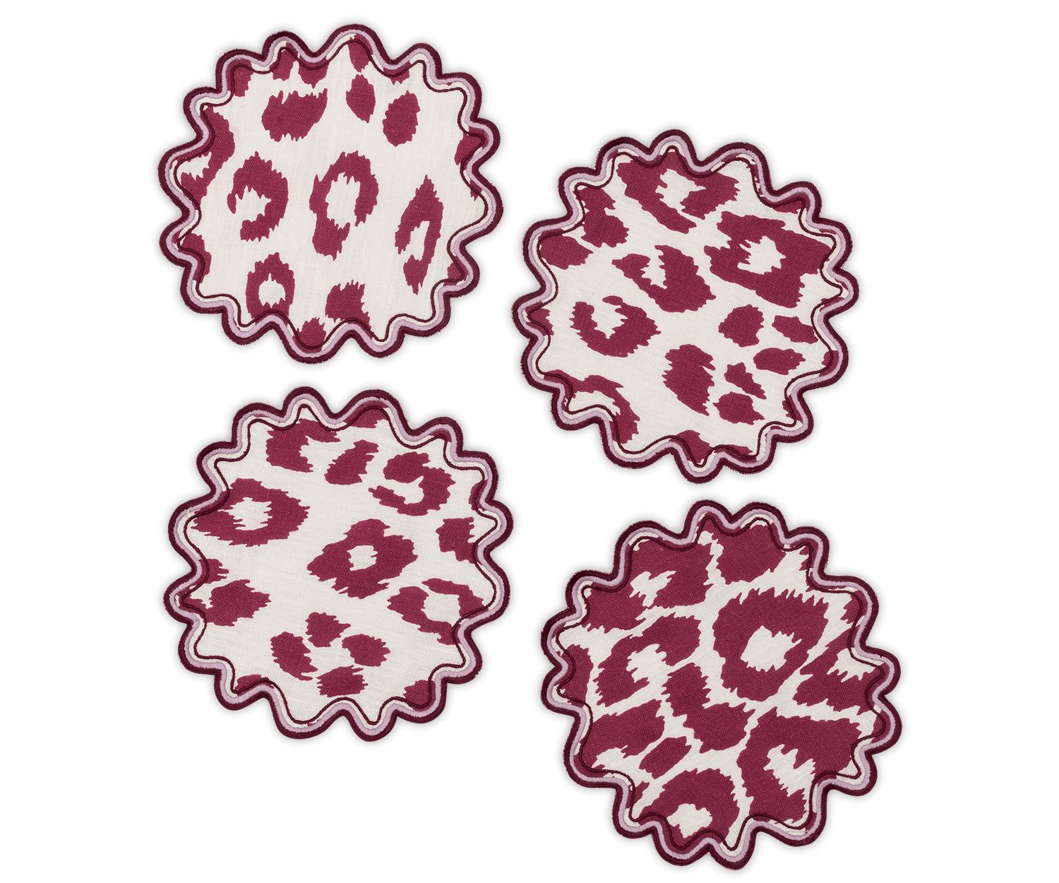 Iconic Leopard Cocktail Napkin - set of 4