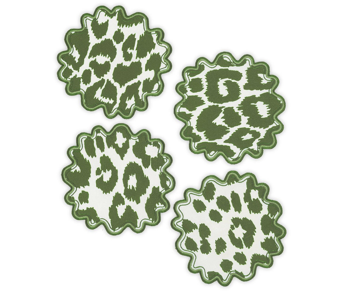 Iconic Leopard Cocktail Napkin - set of 4