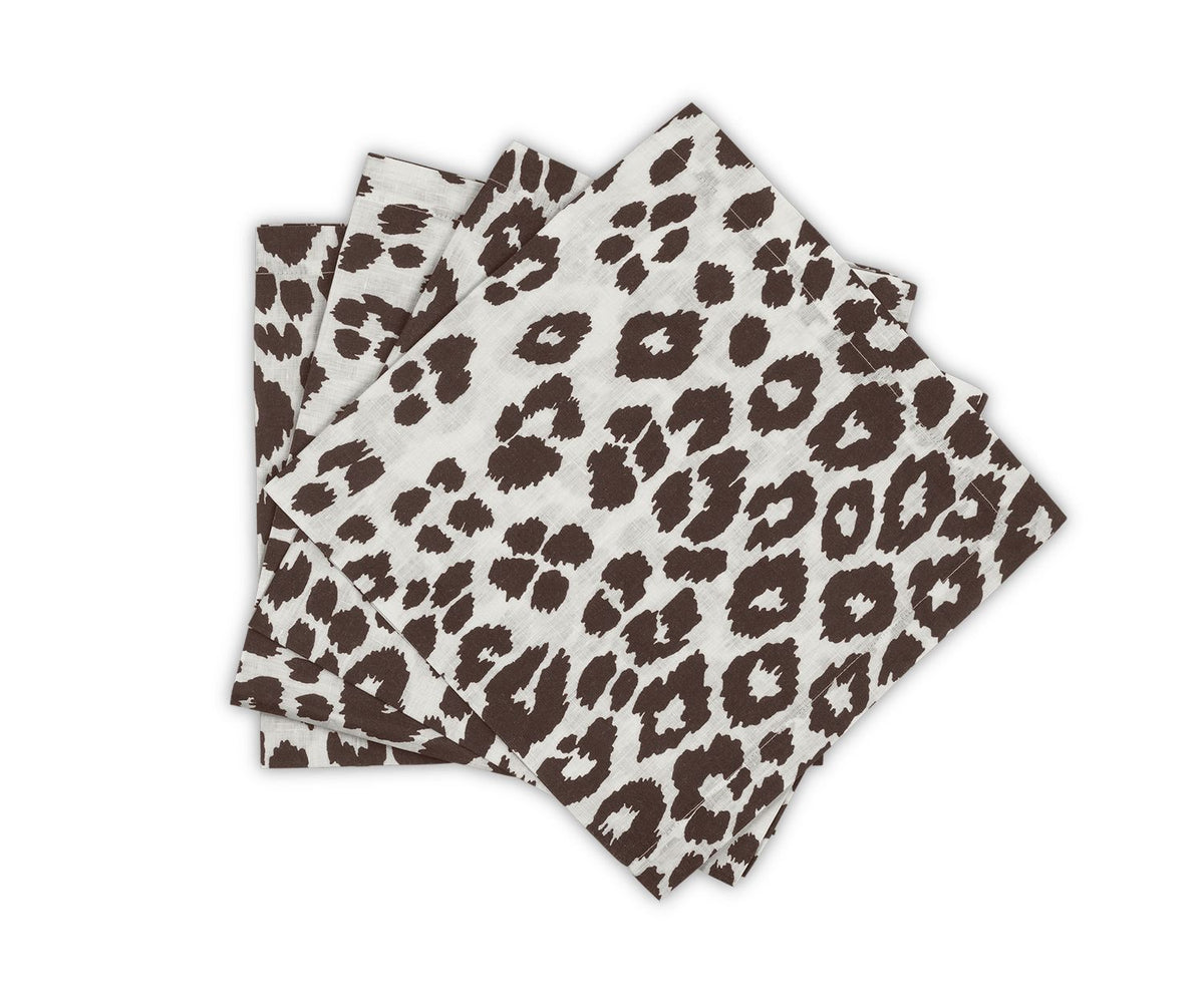 Iconic Leopard Napkin - set of 4